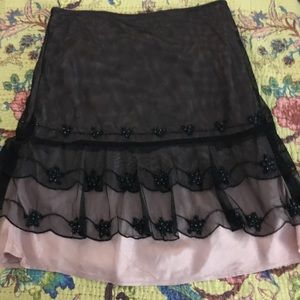 Sheer Beaded Skirr